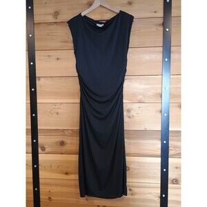 H&M Stretchy Black Maxi Dress Ladies Size Large Holiday Formal